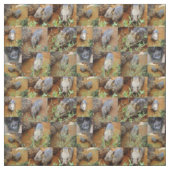 Tissu Wombat photo collage (Échantillon)