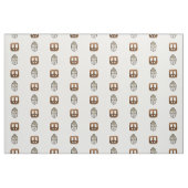 Tissu Wood Peace & Sephia Bouddha Impression (Fat Quarter)