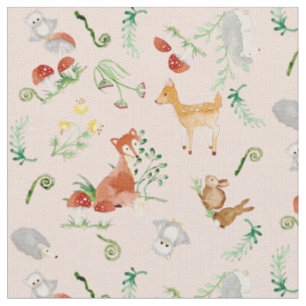 Tissu Woodland Fairytale Créatures Baby Girl Nursery
