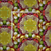 Tissu WOW ~EASTER CANDY ! ~ Vert jaune rouge rouge rouge (Carreau)