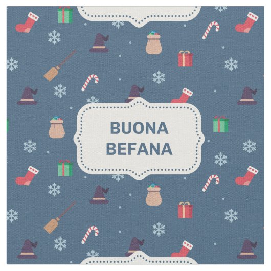 tissu xmas buona Befana (Fermer)