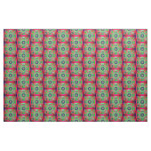 Tissu YANTRA - grande roue - vert rose (Yard)