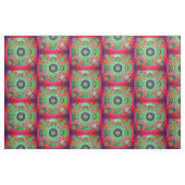 Tissu YANTRA - grande roue - vert rose (Fat Quarter)