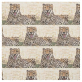 Tissu Yawning Cheetah (Échantillon)