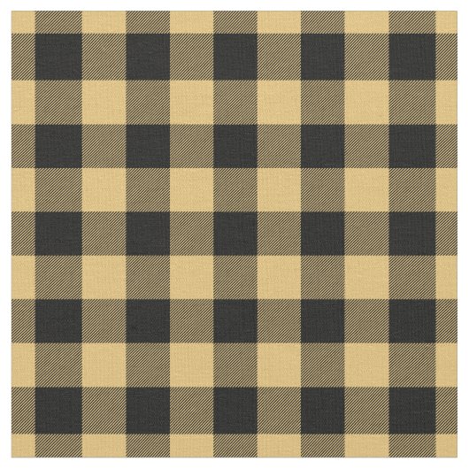 Tissu Yellow & Black Plaid Gingham (Fermer)