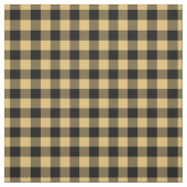 Tissu Yellow & Black Plaid Gingham (Échantillon)
