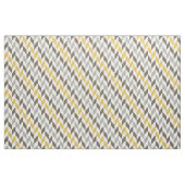 Tissu Yellow et Gray Chevron Pattern (Yard)