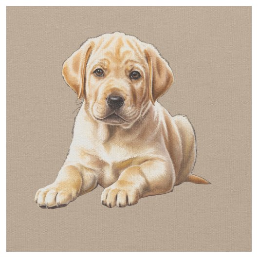 Tissu Yellow Labrador Retriever (Fermer)