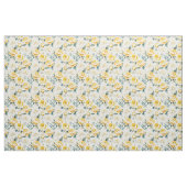 Tissu Yellow Watercolor Floral Botanical (Yard)