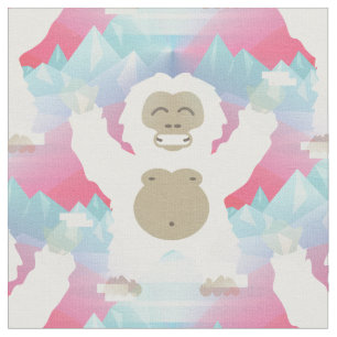tissu yeti rose