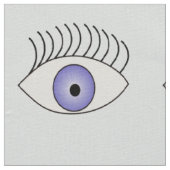 Tissu Yeux bleus (Détail)