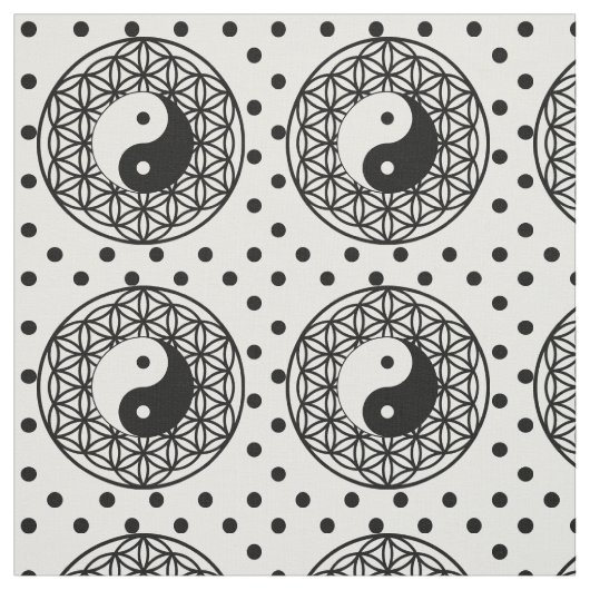 Tissu Yin Yang (Échantillon)