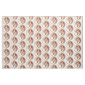 Tissu Yin Yang Patte d'Ours (Fat Quarter)