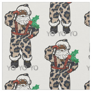 Tissu yo black père Noël