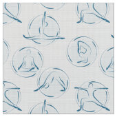 Tissu Yoga pose motif (Fermer)