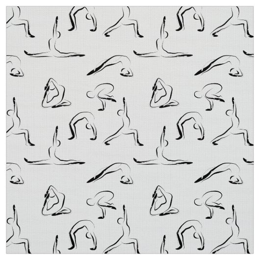 Tissu Yoga pose motif (Échantillon)