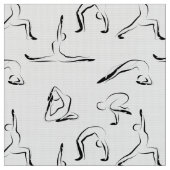 Tissu Yoga pose motif (Fermer)