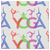Tissu Yoga Poses Silhouettes Thunder_Cove (Fermer)