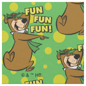 Tissu Yogi Bear Fun Amusant (Fermer)
