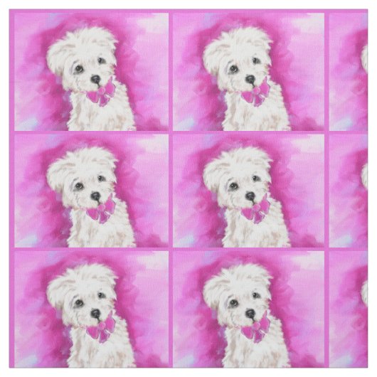 Tissu Yorkie Poo (Échantillon)