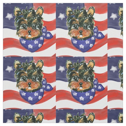 Tissu Yorkie Poo (Échantillon)