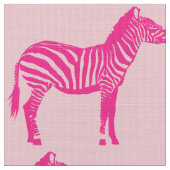 Tissu Zebra Print - Fuchsia et rose clair (Fermer)