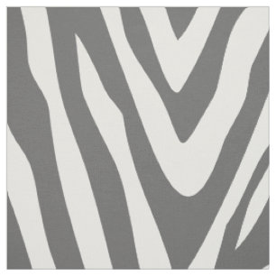Tissu Zèbre gris charbon Imprimer Grande échelle