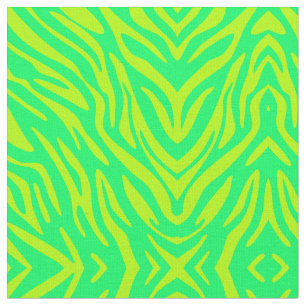 Tissu Zèbre vert Abstrait