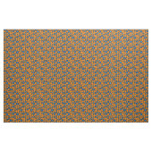 Tissu Zen bizarre - Abstrait orange et bleu (Yard)