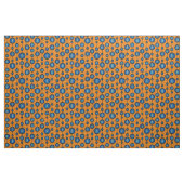 Tissu Zen bizarre - Abstrait orange et bleu (Fat Quarter)