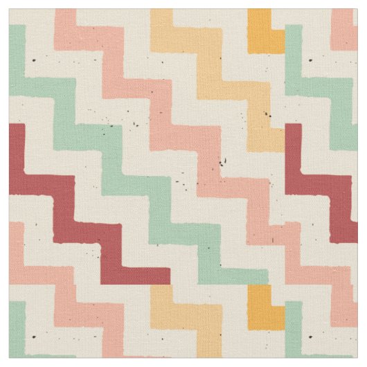 Tissu Zig-Zag Ou Motif Chevron Coloré (Fermer)