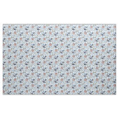 Tissu Zigzag blanc bleu de rayure de gouvernail de (Yard)