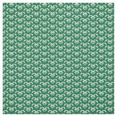 Tissu Zigzag floral vert (Échantillon)