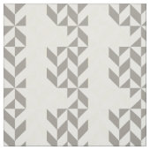 Tissu ZigZag géométrique jaune et argent (Échantillon)