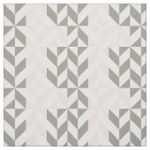 Tissu ZigZag géométrique rose et argent (Échantillon)