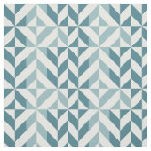 Tissu ZigZag géométrique vert turquoise à deux tons (Échantillon)