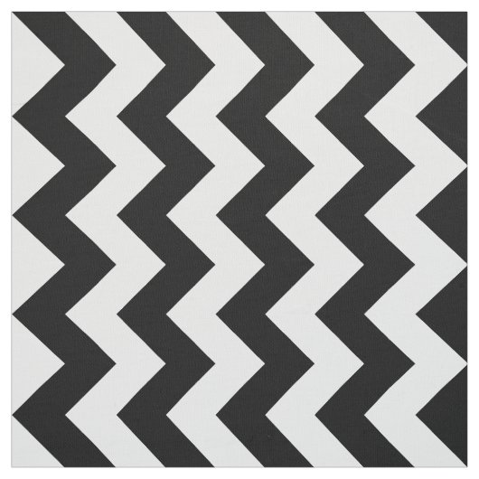 Tissu Zigzag noir et blanc vertical de rayure de Chevron (Échantillon)