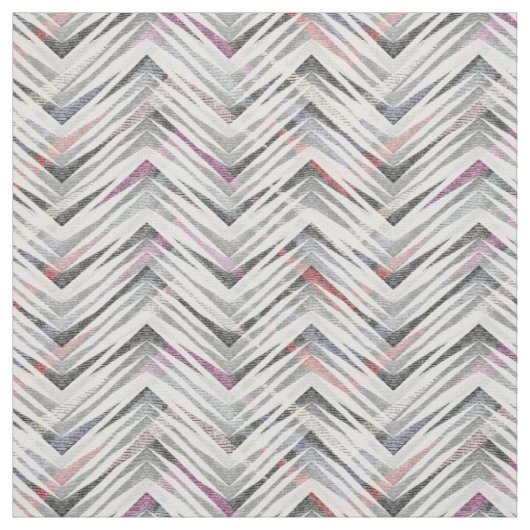 Tissu Zigzag texturé gris (Échantillon)