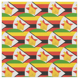 Tissu Zimbabwe Flag & Zimbabwe Trendy Fabric