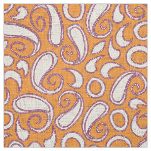 Tissu ziya tangerine damson