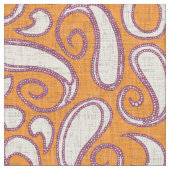 Tissu ziya tangerine damson (Fermer)