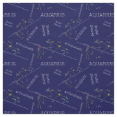 Tissu Zodiaque Aquarius (Échantillon)