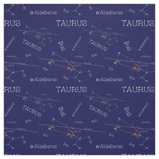 Tissu Zodiaque Taurus (Échantillon)