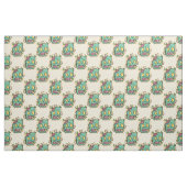 Tissu zombie d'halloween beige (Fat Quarter)