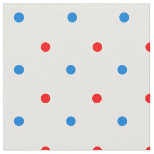 Tissu Zones rouges et bleues