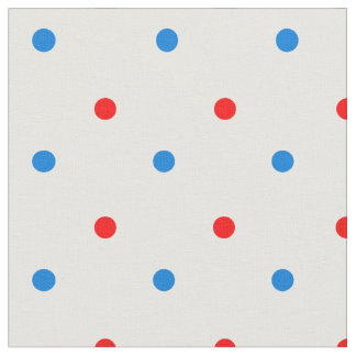 Tissu Zones rouges et bleues