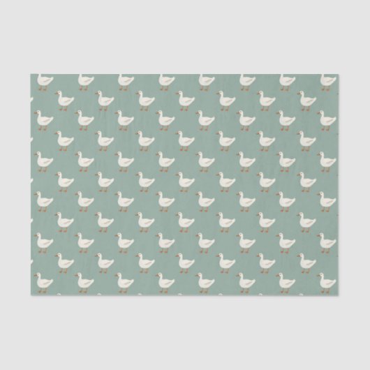 Tissue Paper (25cm x 38cm) - Cute Ducks Pattern Tissuepapier (Voorkant)