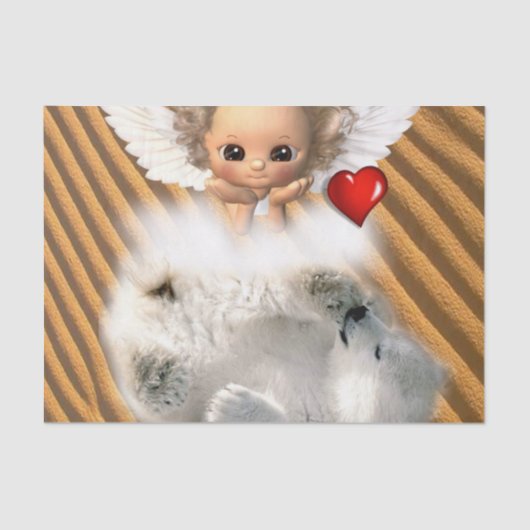 Tissue Paper Angel Polar Beer Tissuepapier (Voorkant)