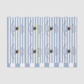 Tissue Paper Blue & White Stripe Graduation 2026 Tissuepapier (Voorkant)