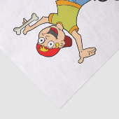 Tissue Paper Boy Dog Bone Tissuepapier (Detail)